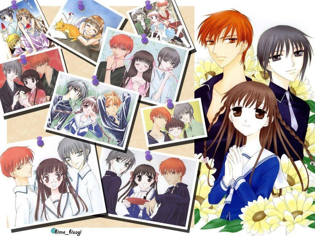 Fruits Basket Cute Retro Anime Aesthetic Background