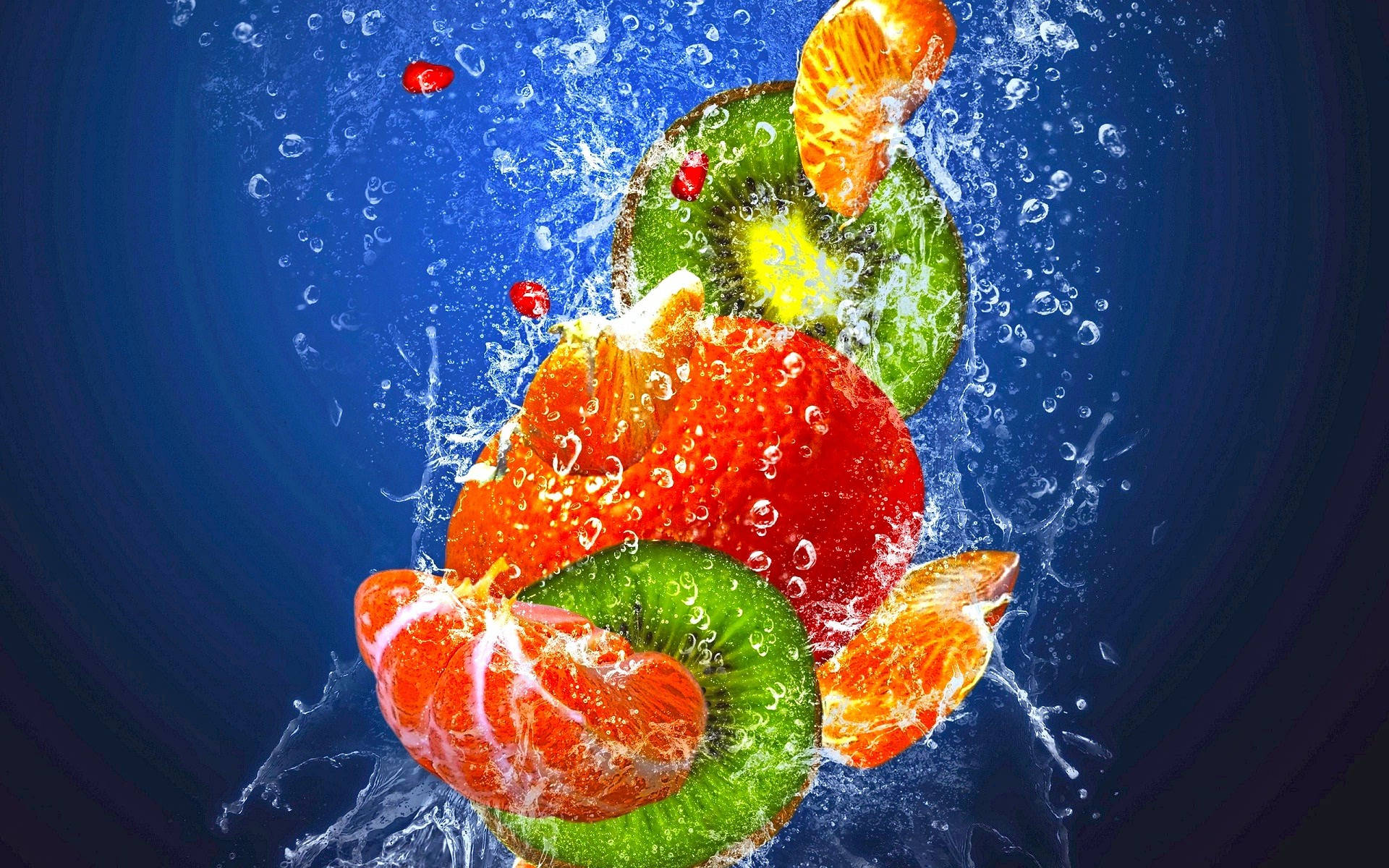 Fruits Falling In The Water