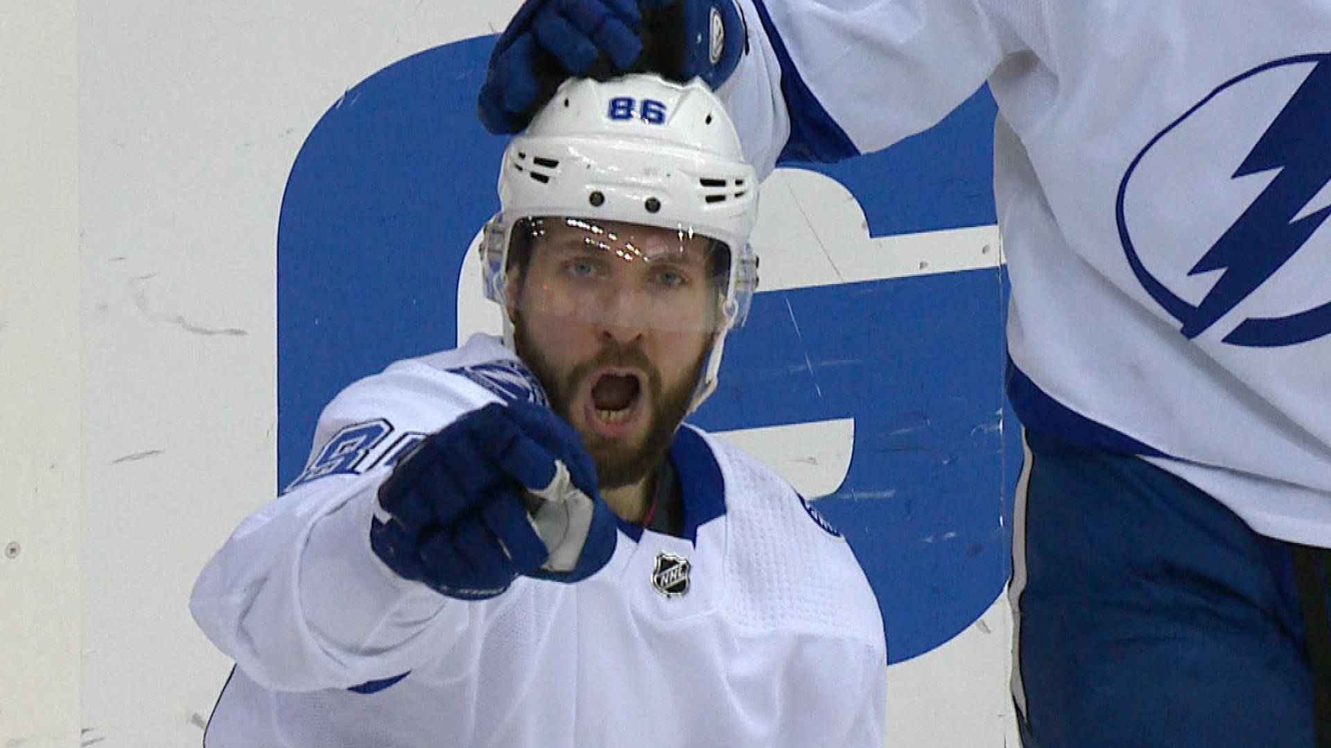 Frustrated Ice Hockey Player Nikita Kucherov