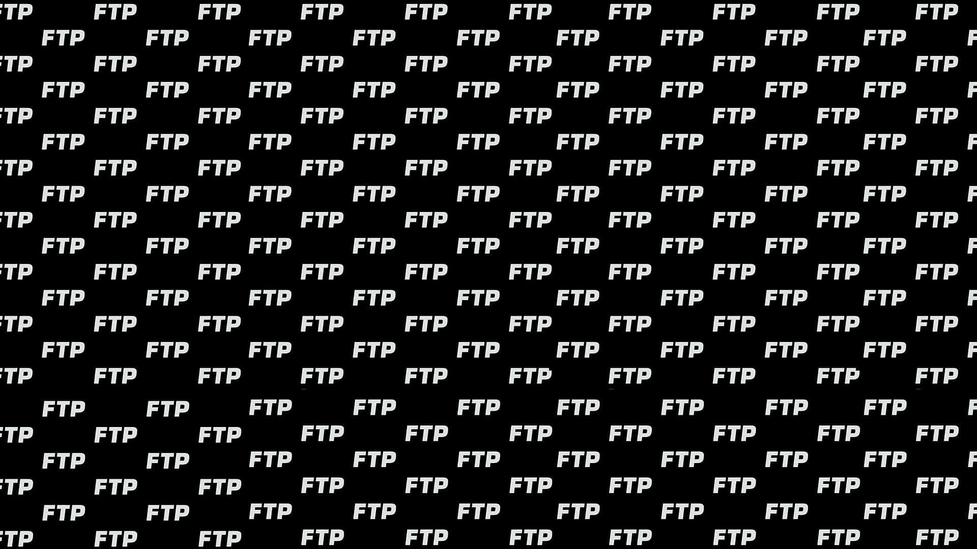 Ftp Interface On A Computer Screen Background