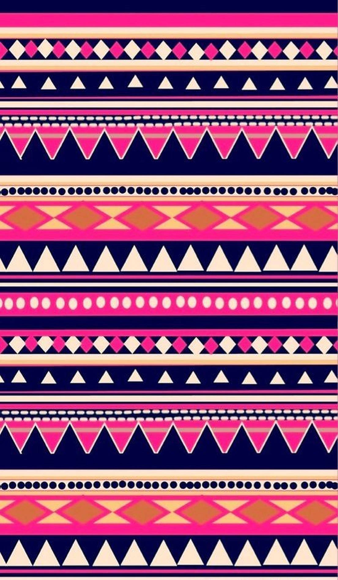 Fuchsia Pink Tribal Pattern Background