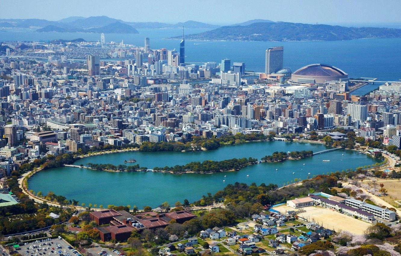 Fukuoka's Vast Viewpoint Background