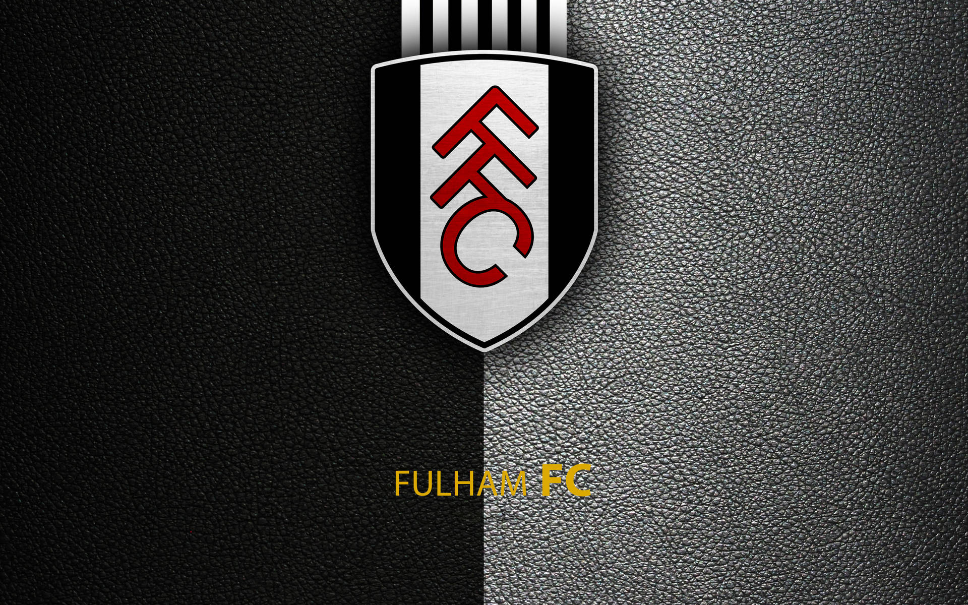 Fulham Fc Black Gray Leather Aesthetic Background