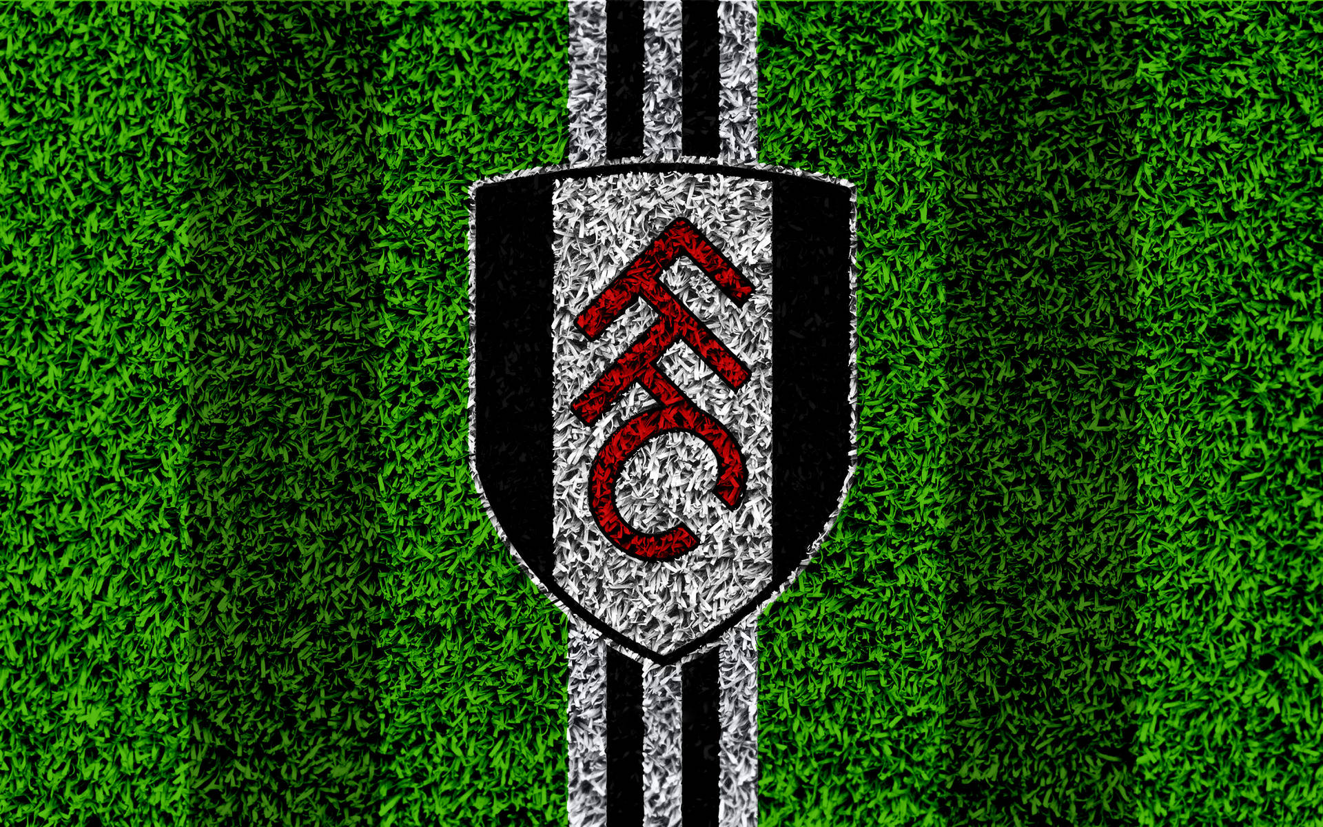 Fulham Fc Crest Turf Background