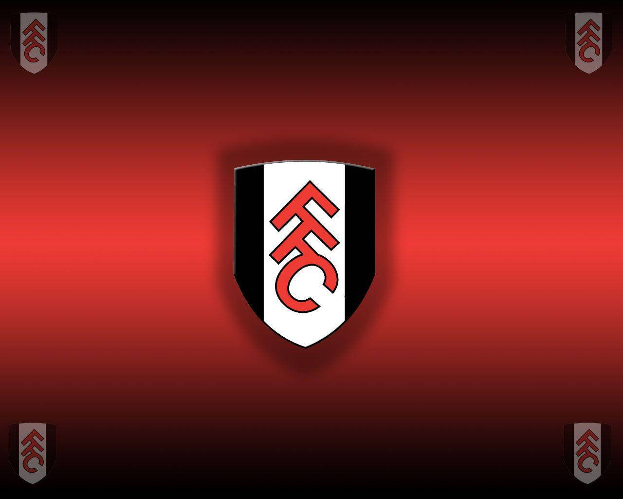 Fulham Fc Five Crests Red Background