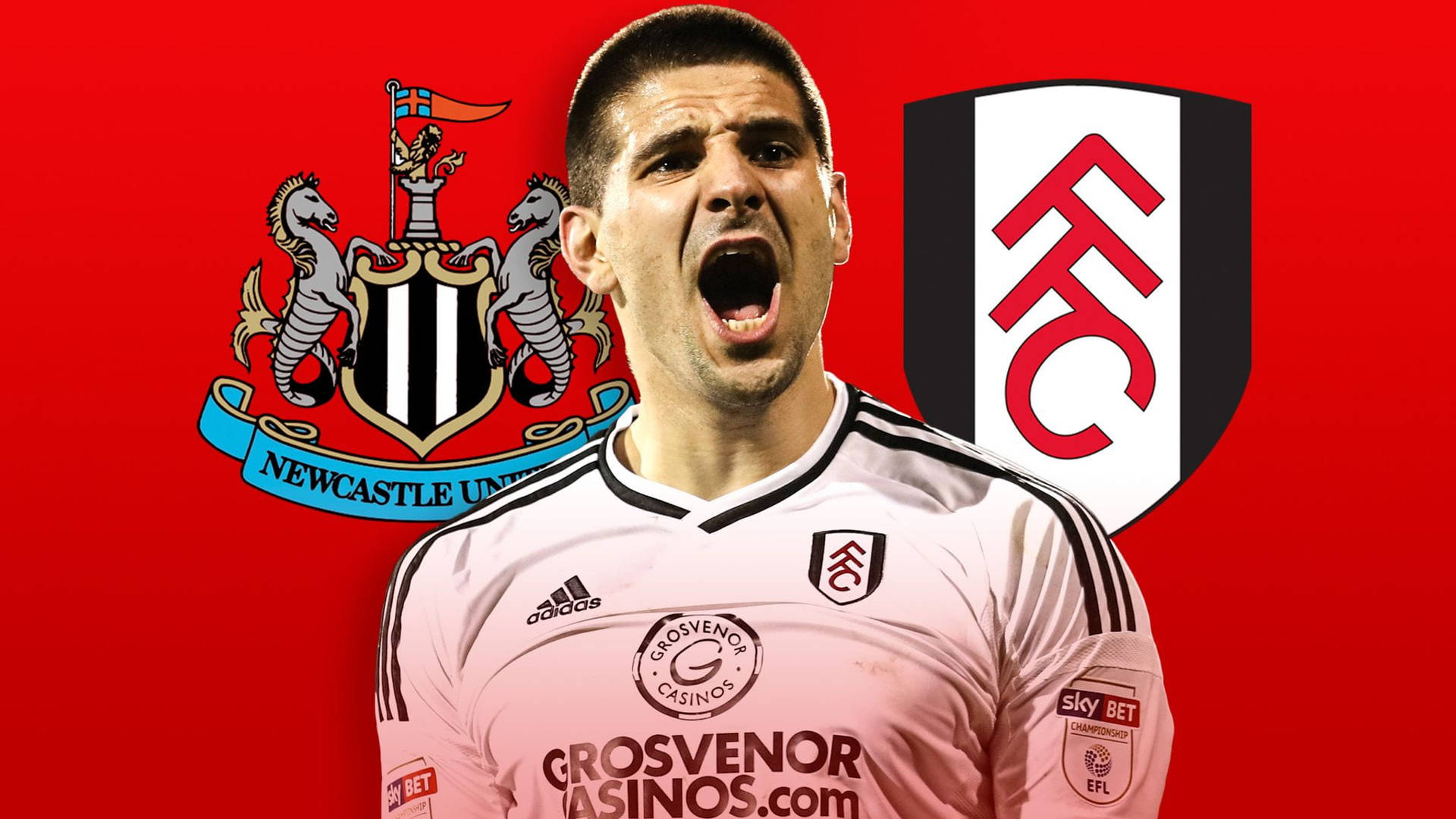 Fulham Fc Mitrovic Newcastle Background