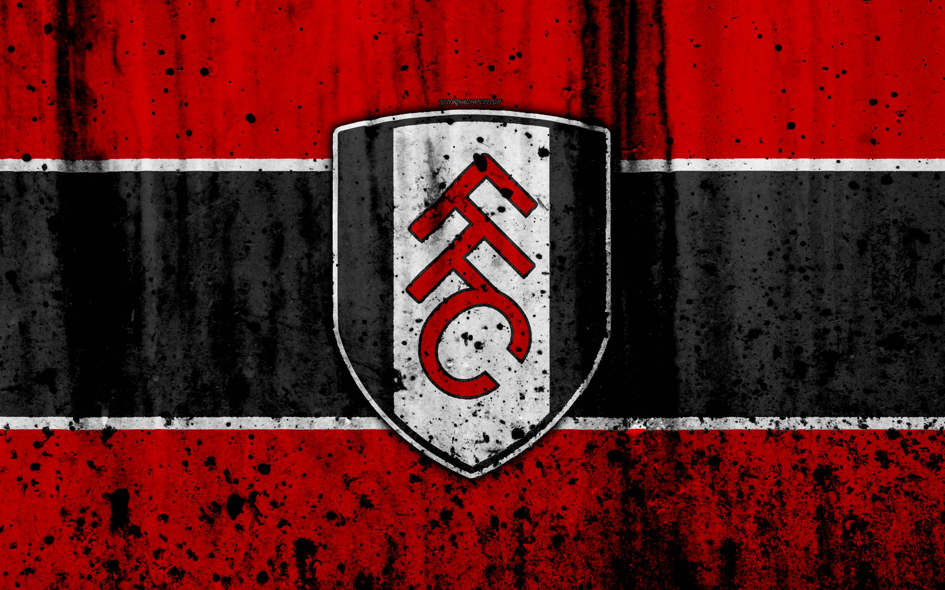 Fulham Fc Red Grunge Aesthetic Background