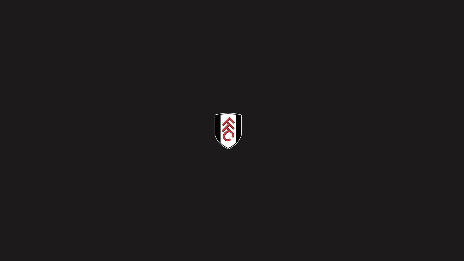 Fulham Fc Tiny Crest Black Background Background