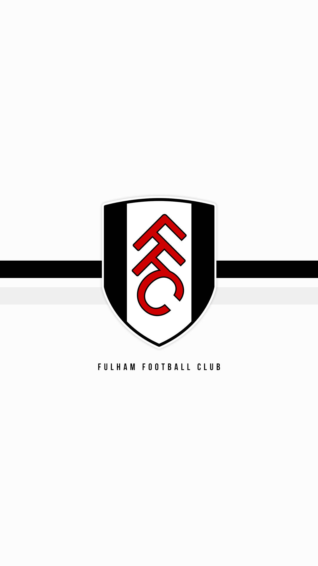 Fulham Fc White Black Stripe Background