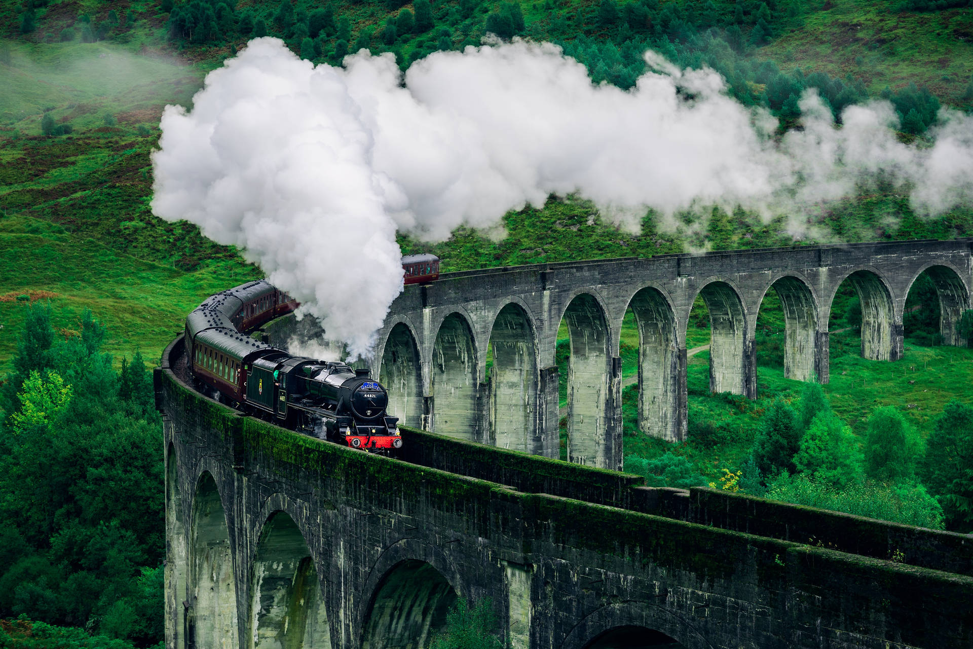 Full 4k Desktop Steam Train Background