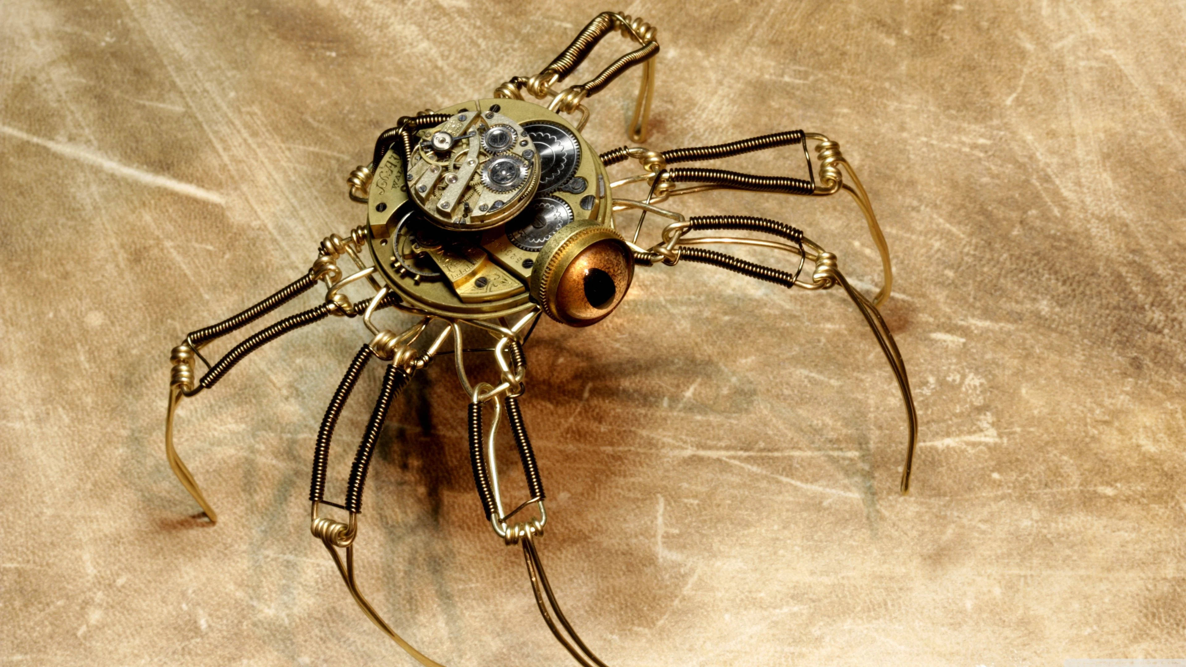 Full 4k Steampunk Insect Background