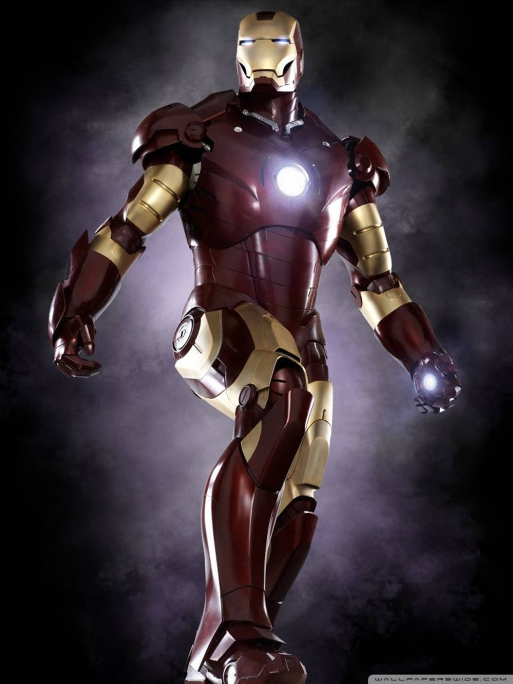 Full Armor Iron Man Phone Background