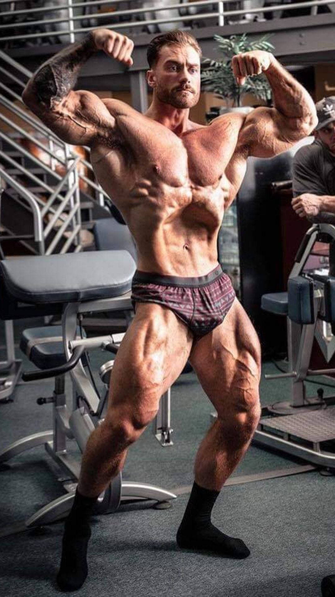 Full Body Photo Of Chris Bumstead Background