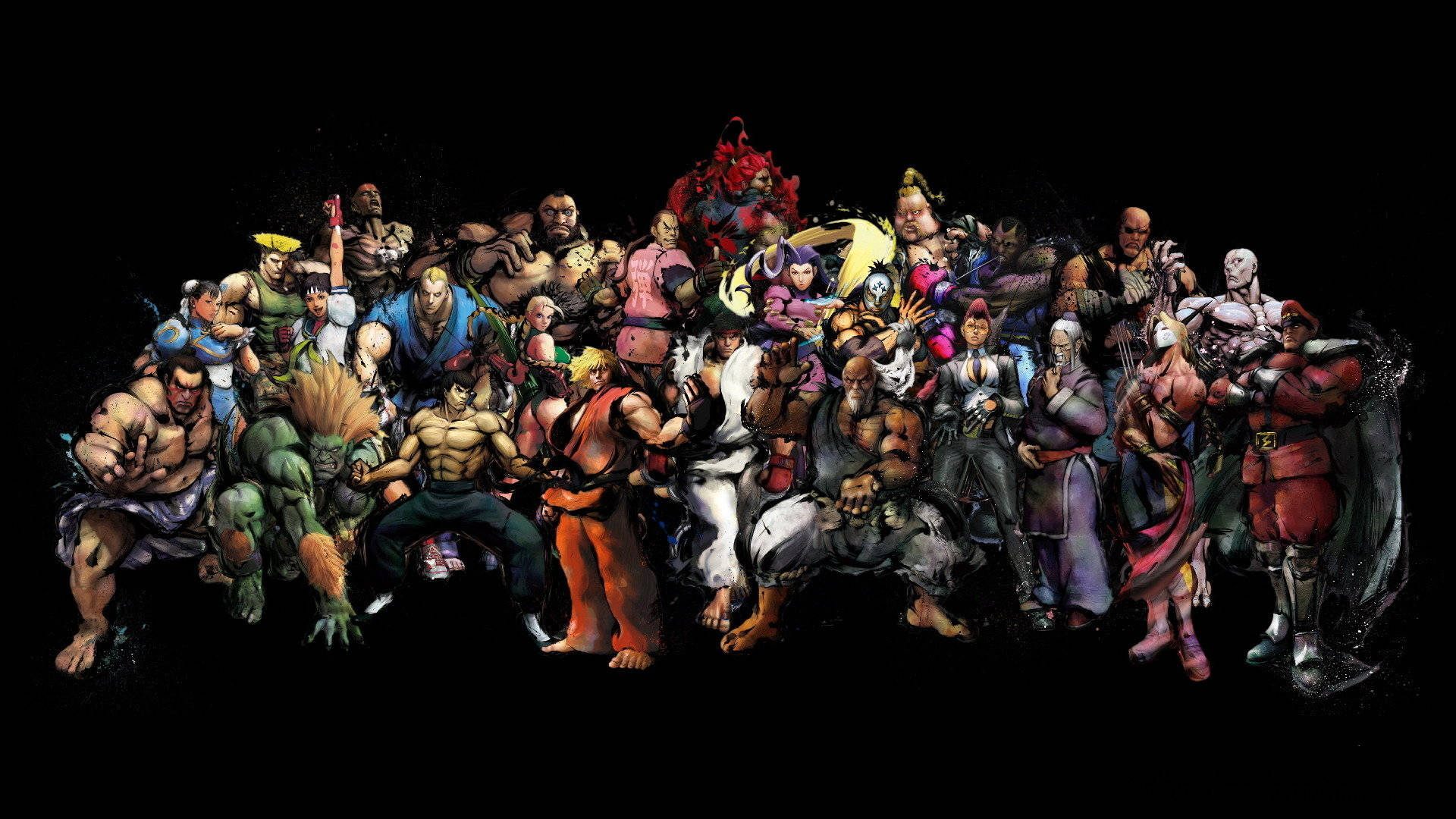 Full Cast Of Street Fighter Background
