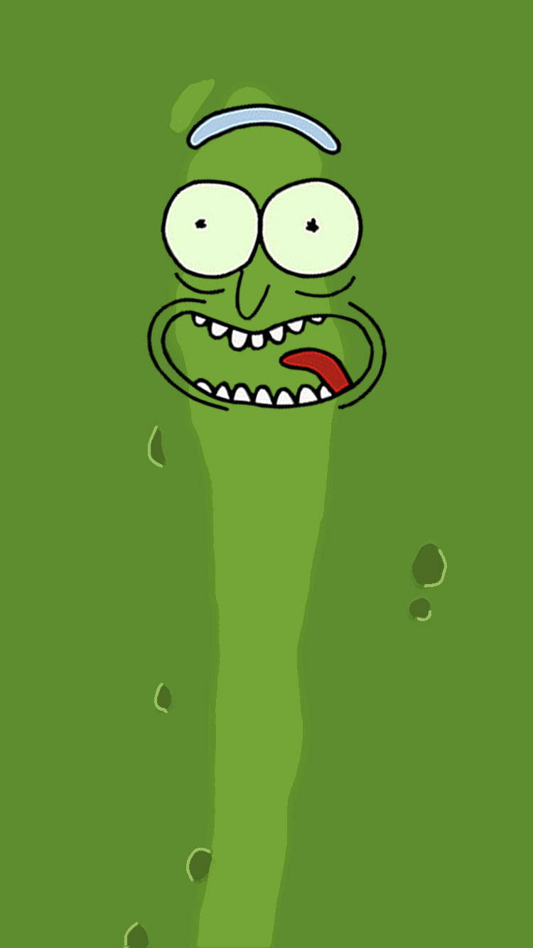 Full Close-up Pickle Rick Background