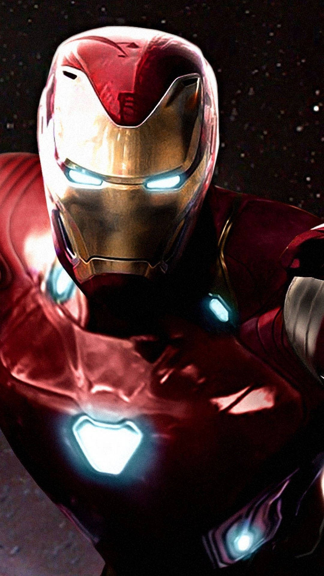 Full Face Of Iron Man Android Background