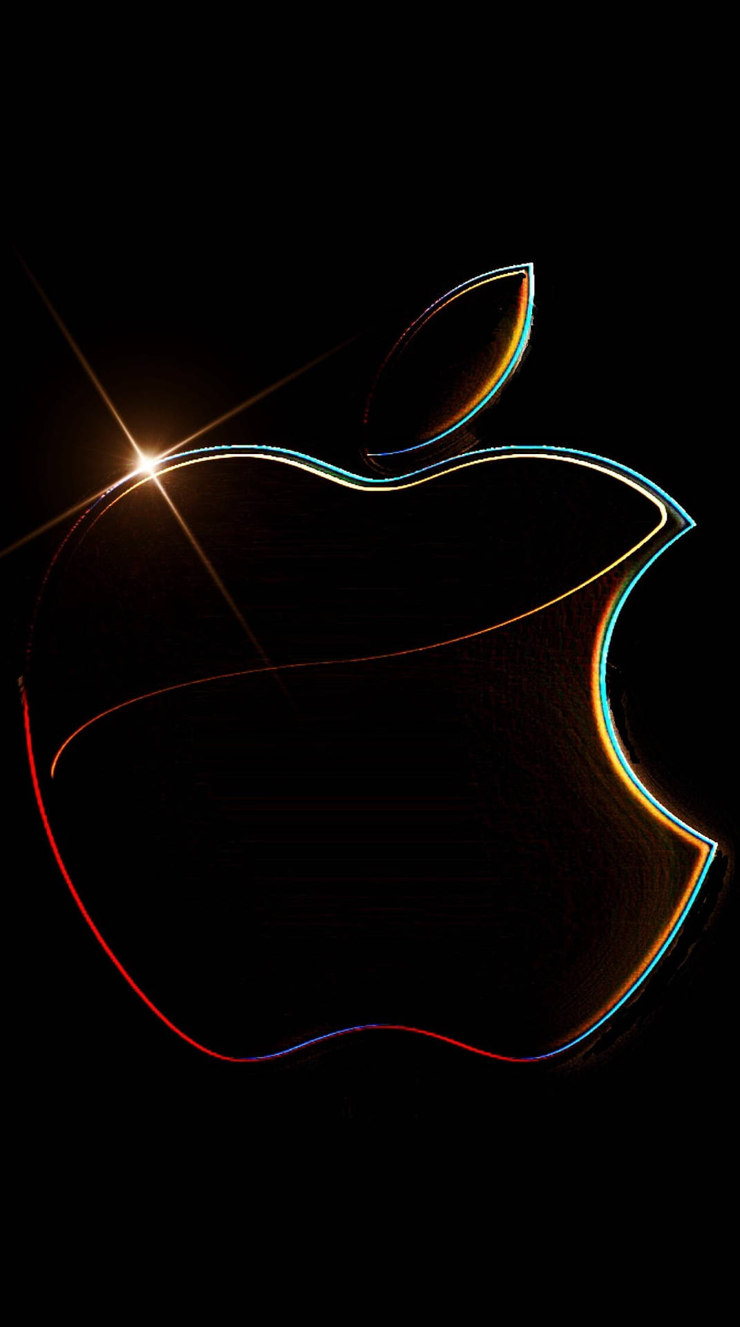 Full Hd Apple Glowing Pattern Background