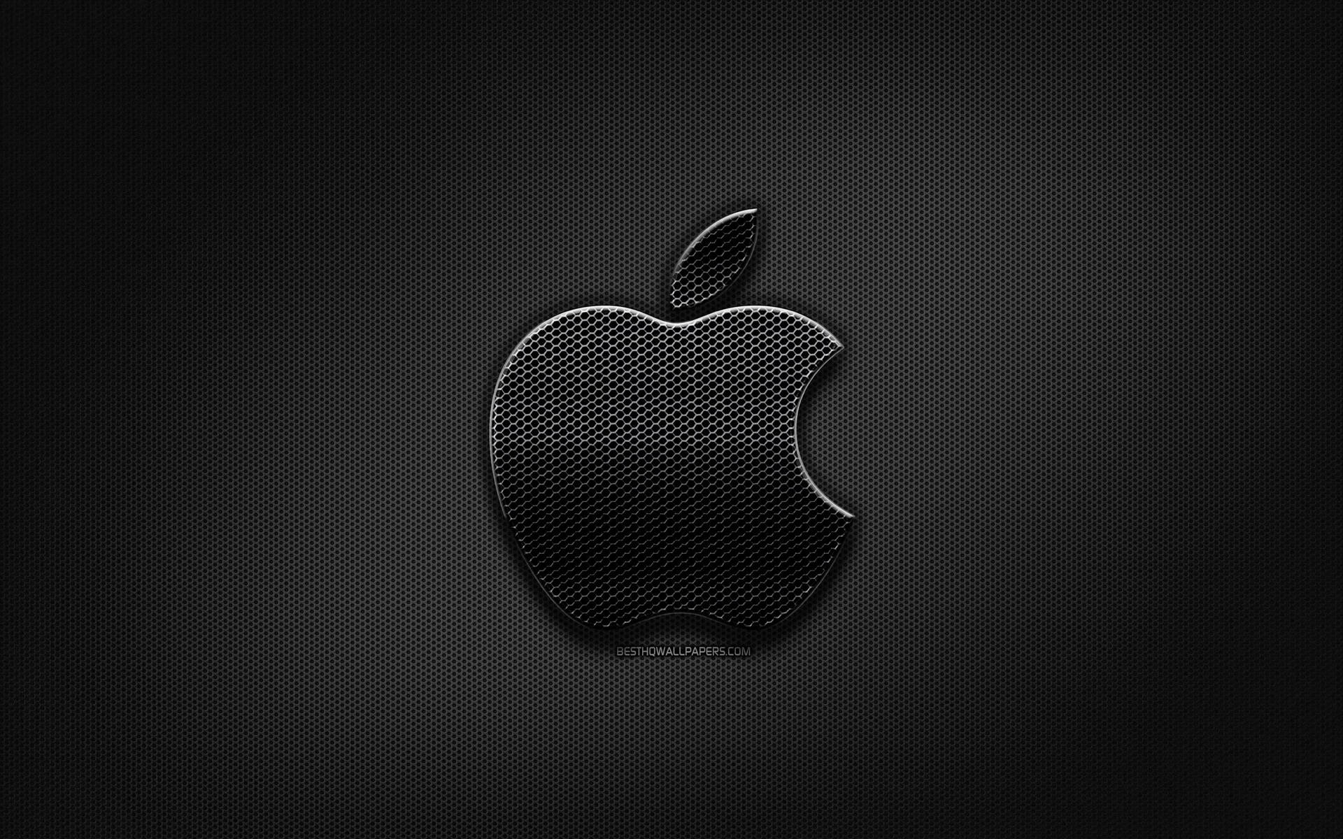 Full Hd Apple With Honeycomb Pattern Background