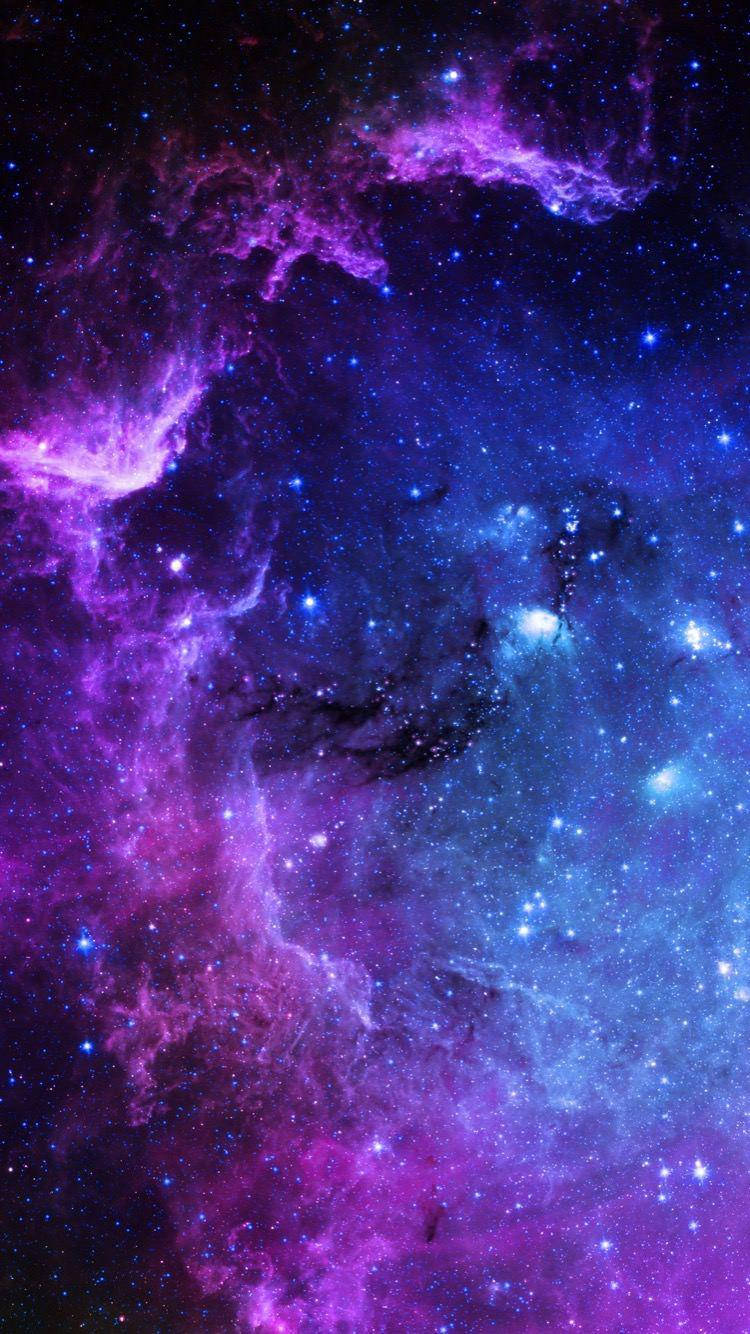 Full Hd Blue And Purple Galaxy Android Background