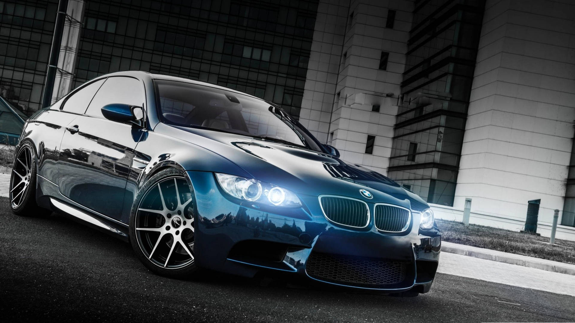 Full Hd Bmw 2008 Blue M3 Background