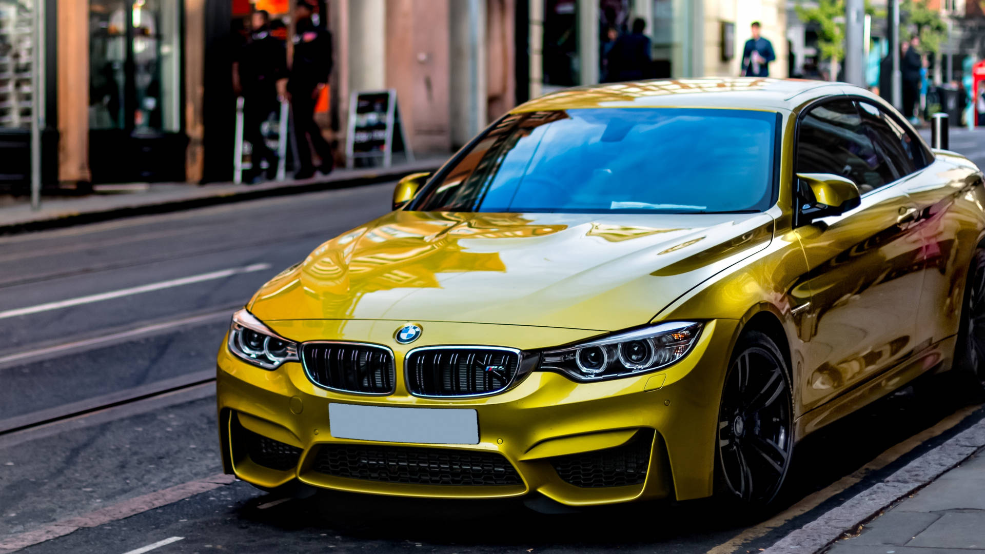 Full Hd Bmw Shiny Yellow M4 Background