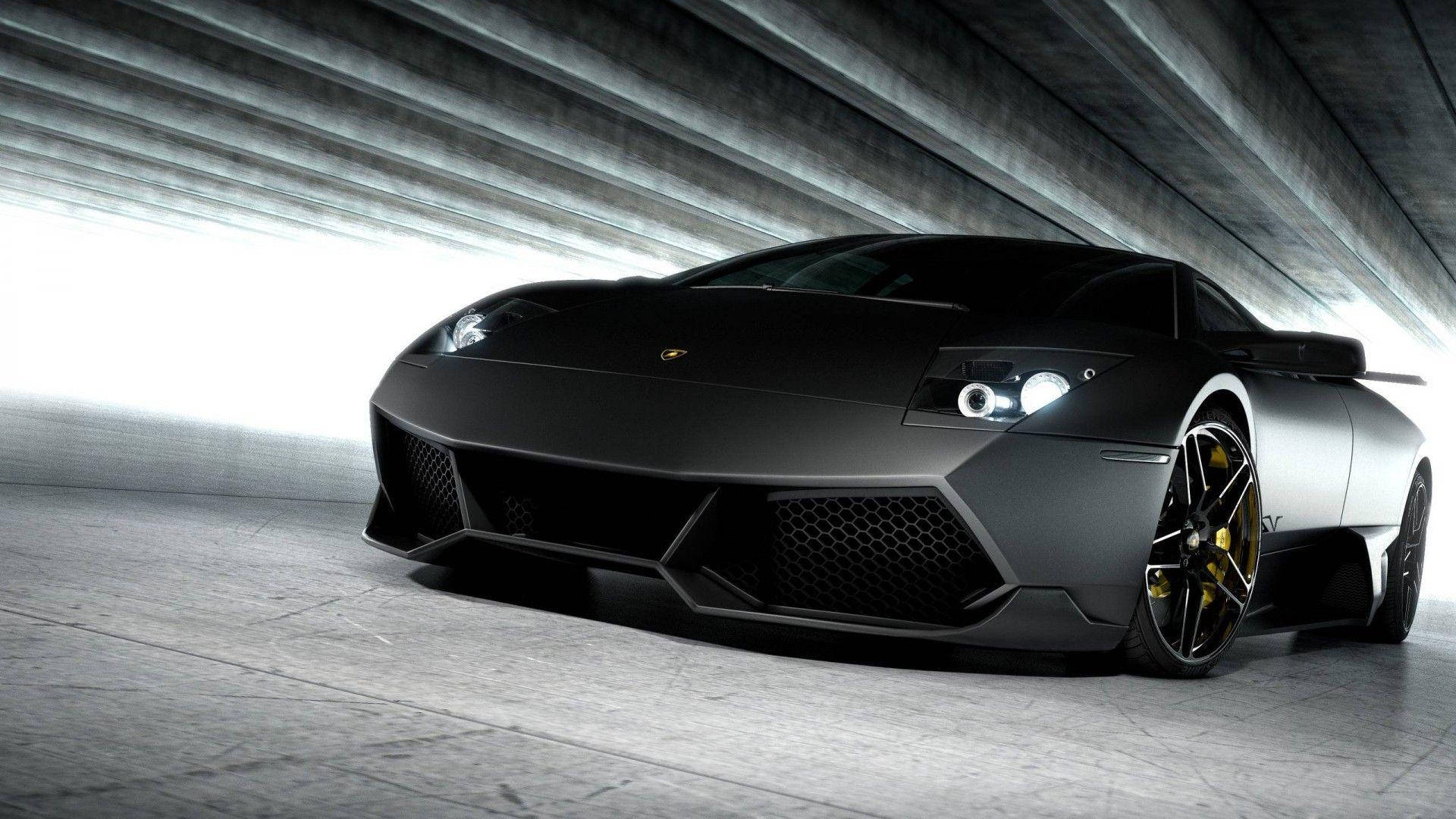 Full Hd Car Black Lamborghini Aventador Background