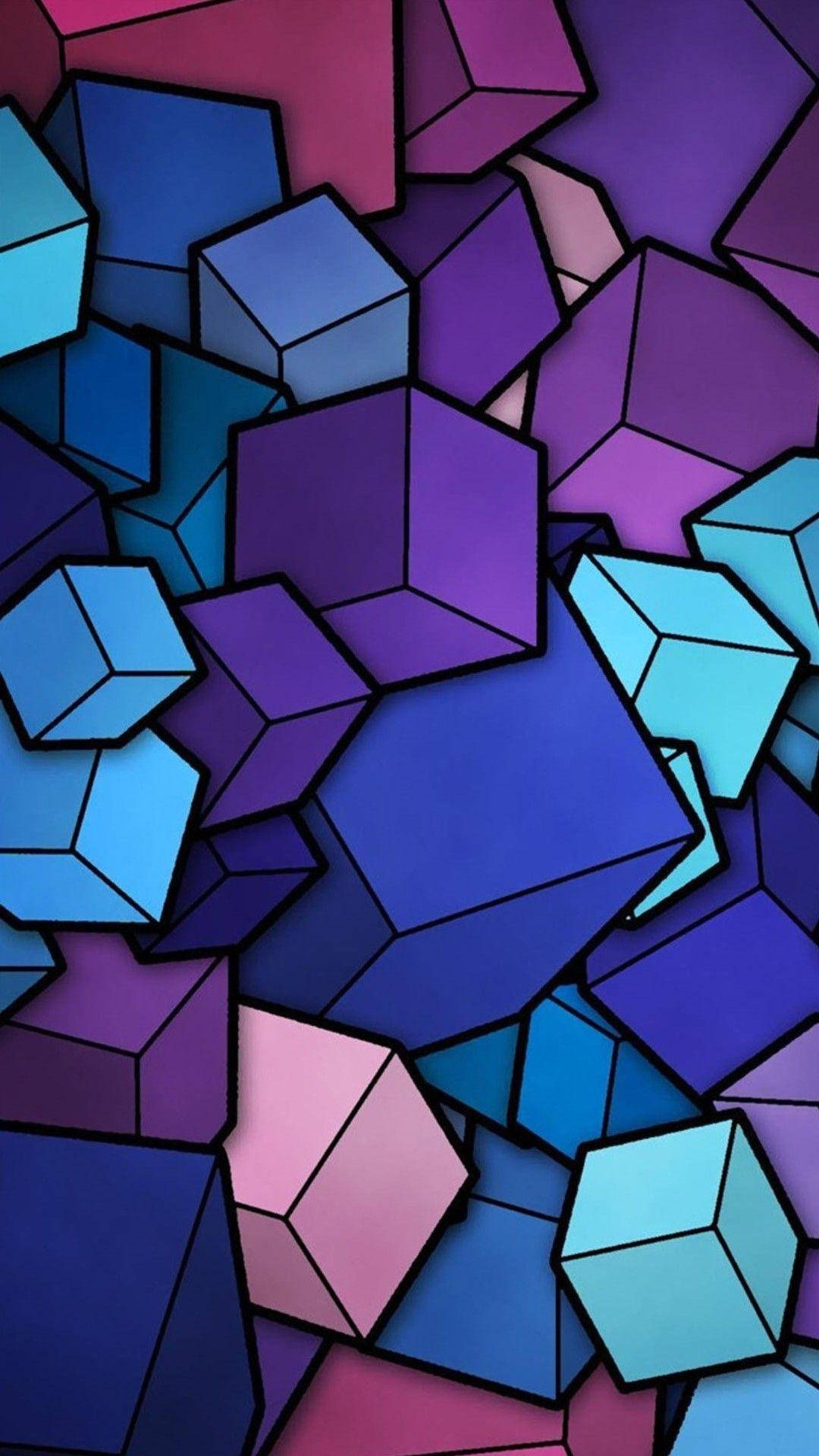Full Hd Colorful Blocks Android Background