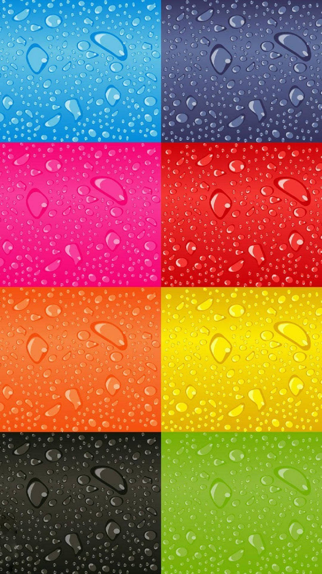 Full Hd Multicolor Wet Surface Android Background