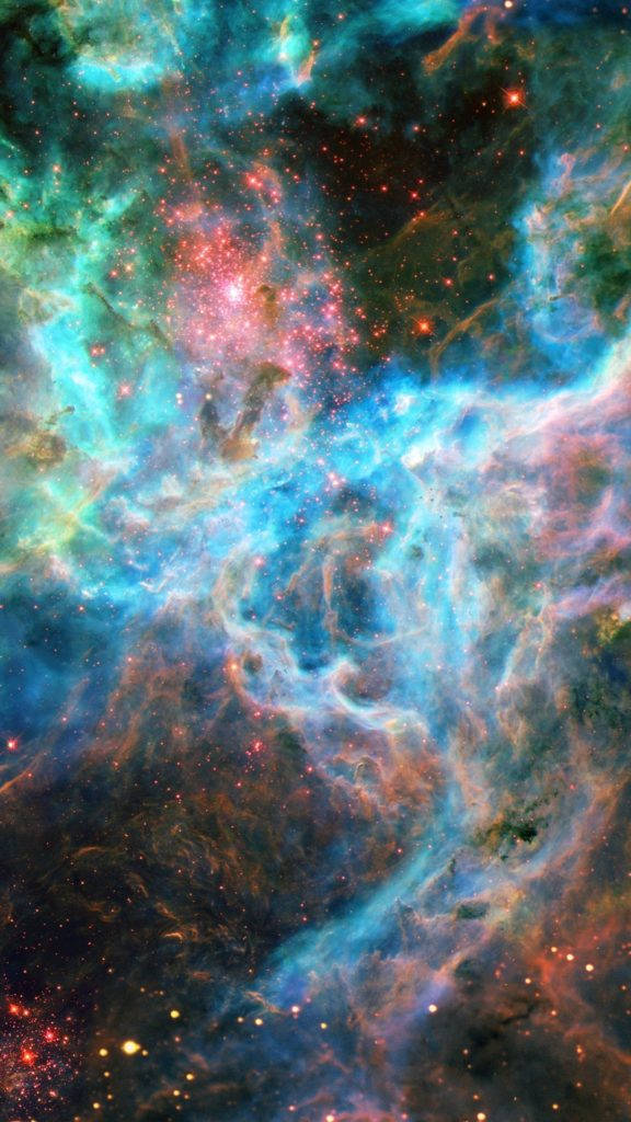 Full Hd Phone Colorful Nebula