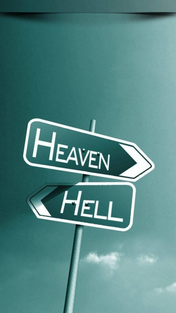 Full Hd Phone Heaven And Hell Signages