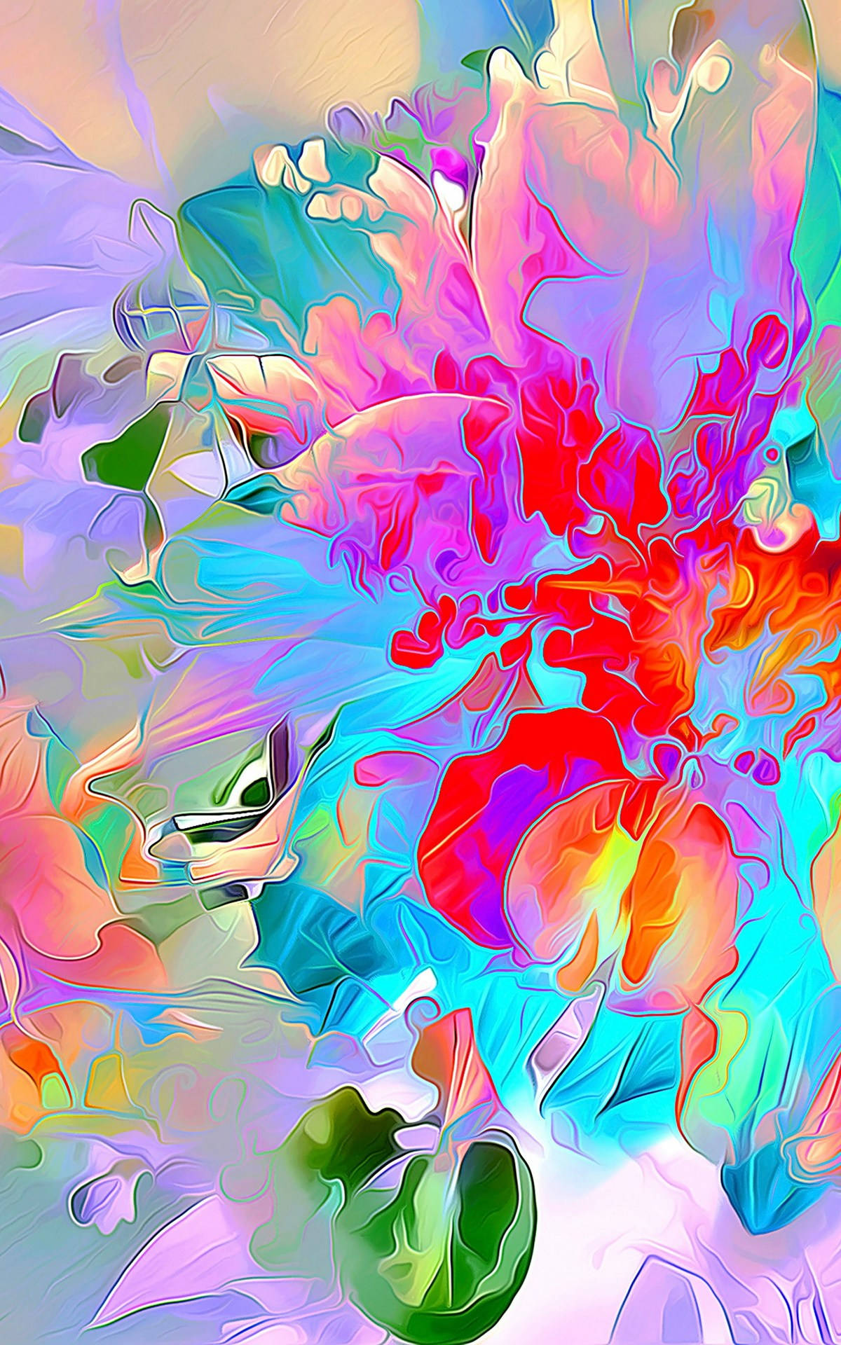 Full Hd Tablet Abstract Painting Background