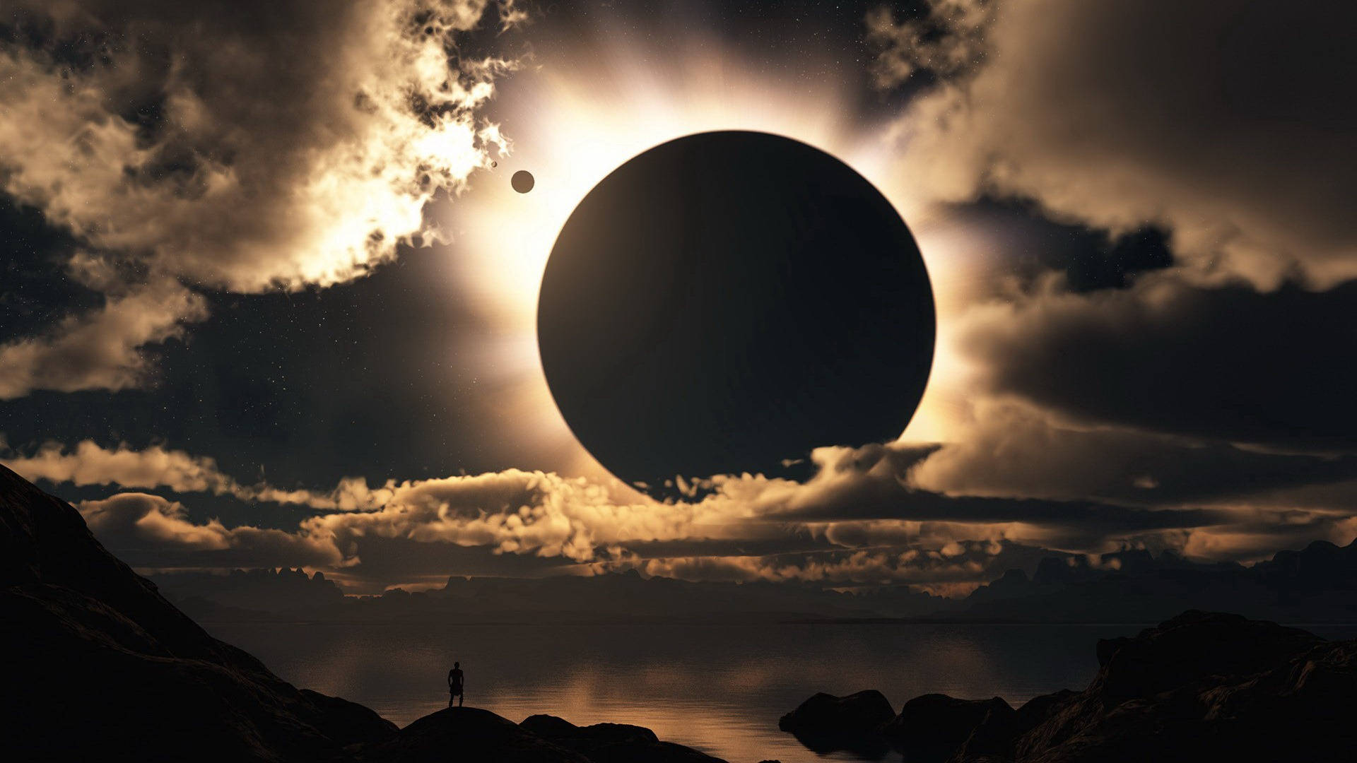 Full Hd Tablet Solar Eclipse Background