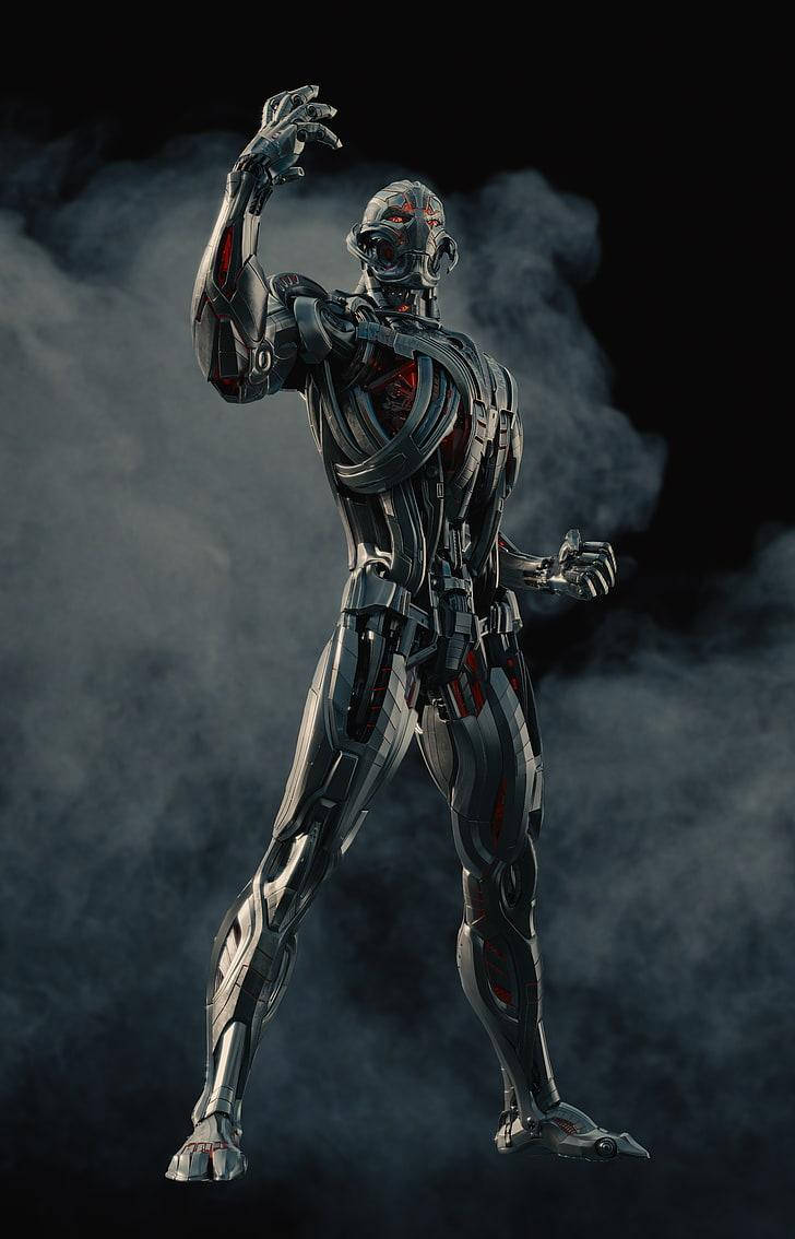Full Hd Ultron With Smoke Android Background