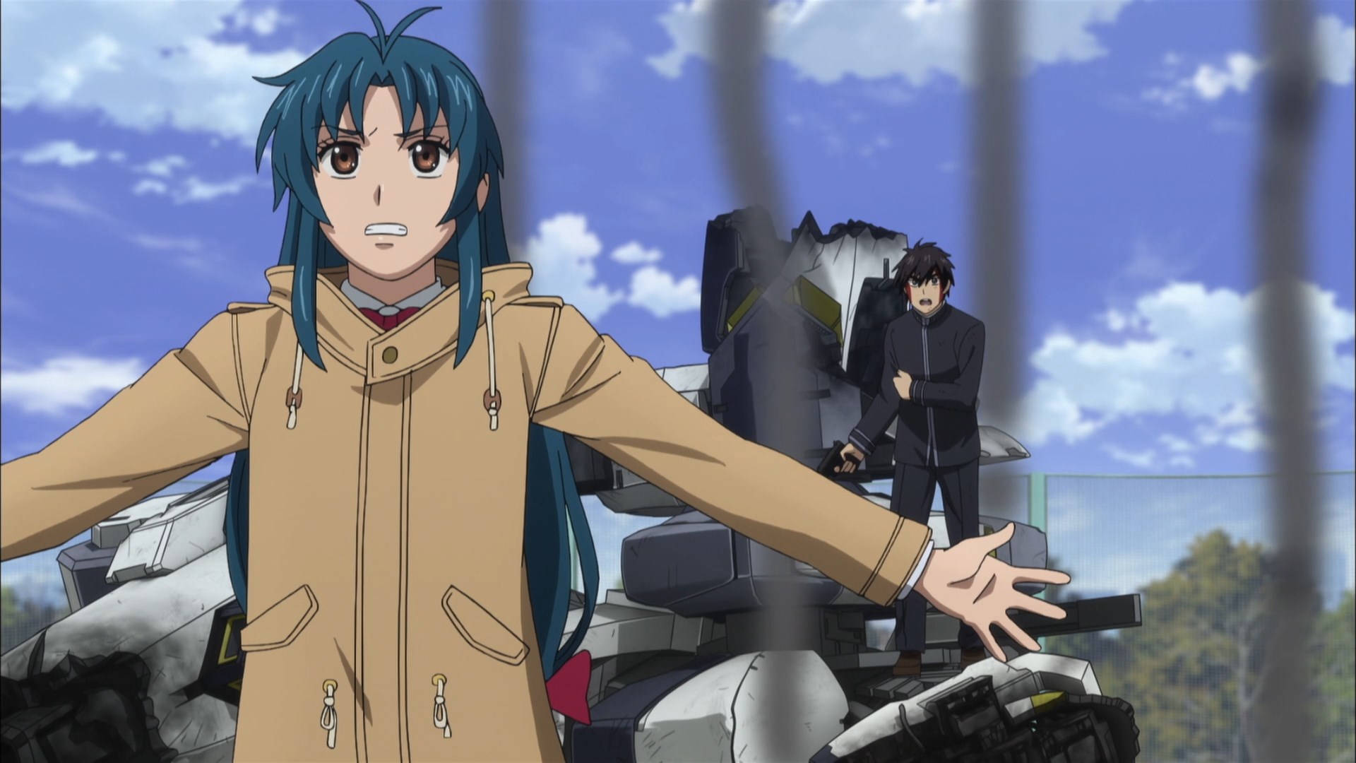Full Metal Panic Courageous Couple Background
