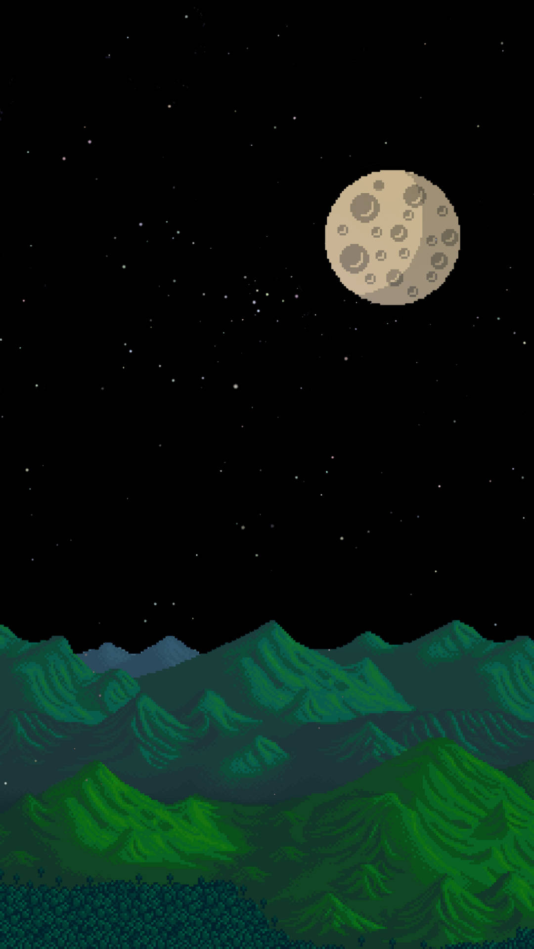 Full Moon In Stardew Valley Background