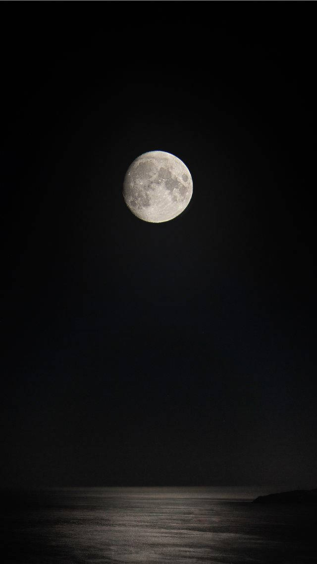 Full Moon Iphone Dark Background