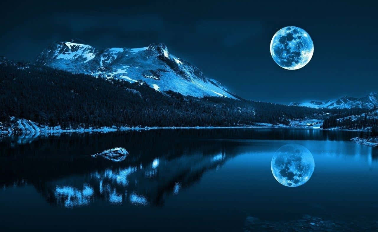 Full Moon Night Hd Desktop