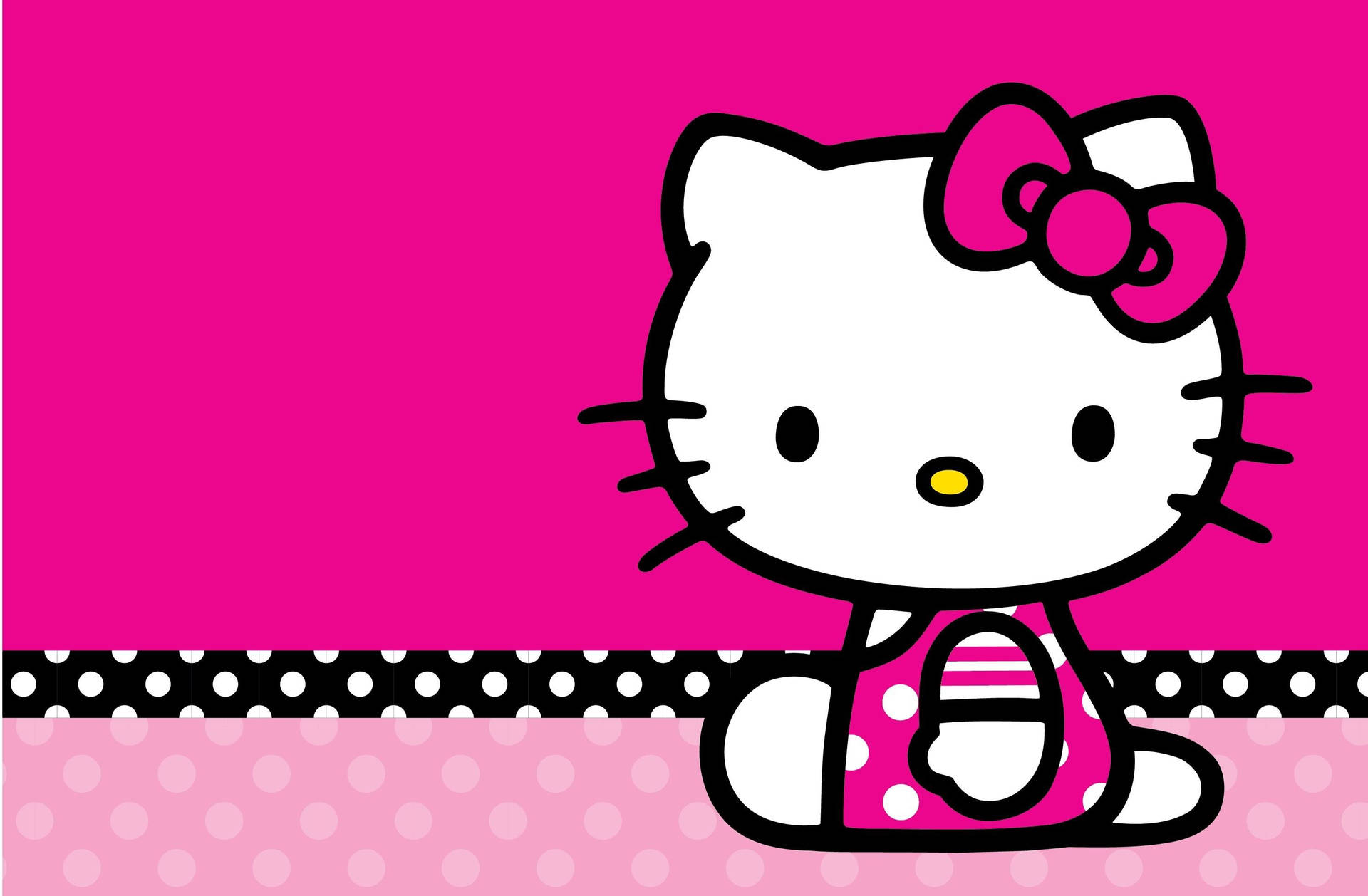 Full Pink Hello Kitty Desktop Background