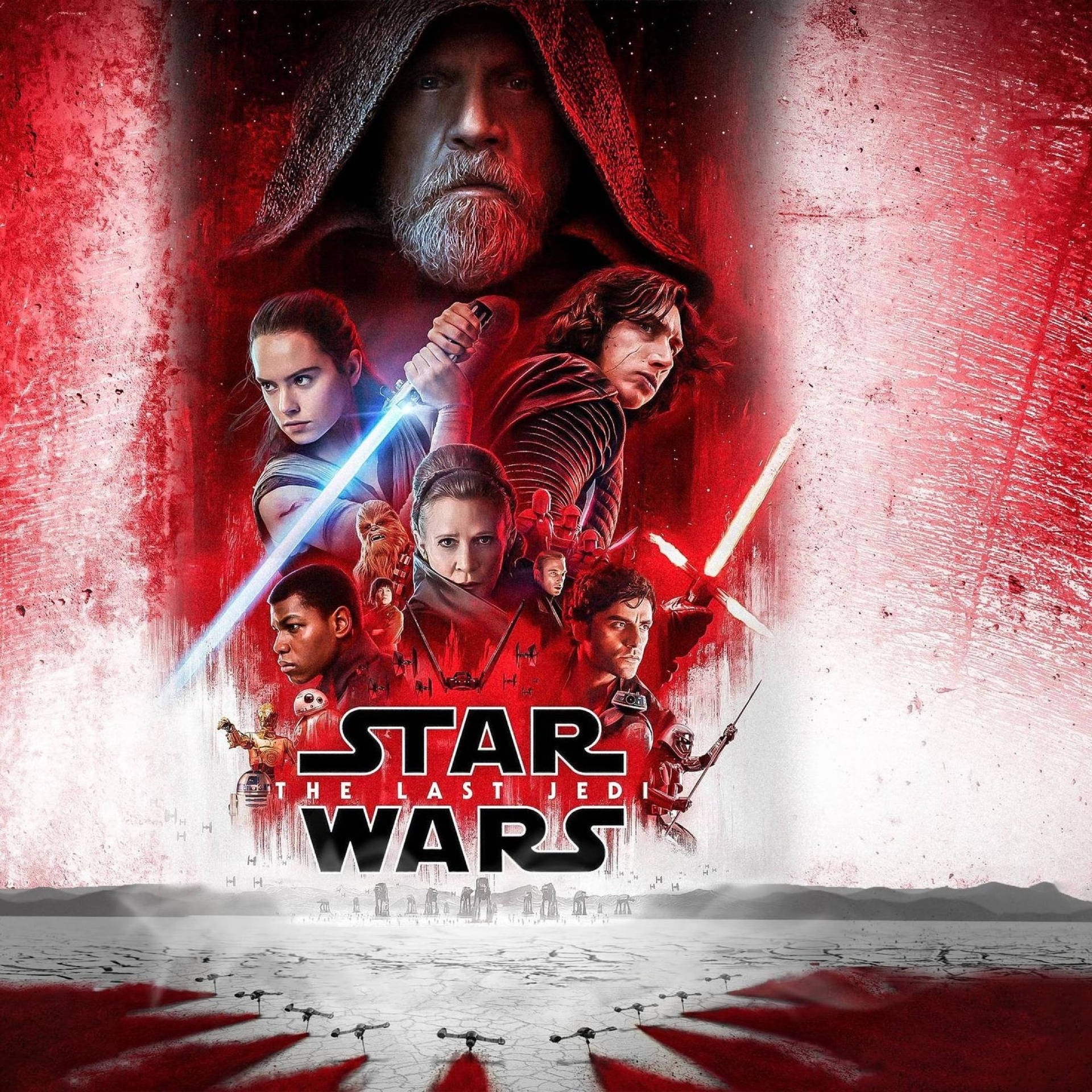 Full Poster The Last Jedi Star Wars Background