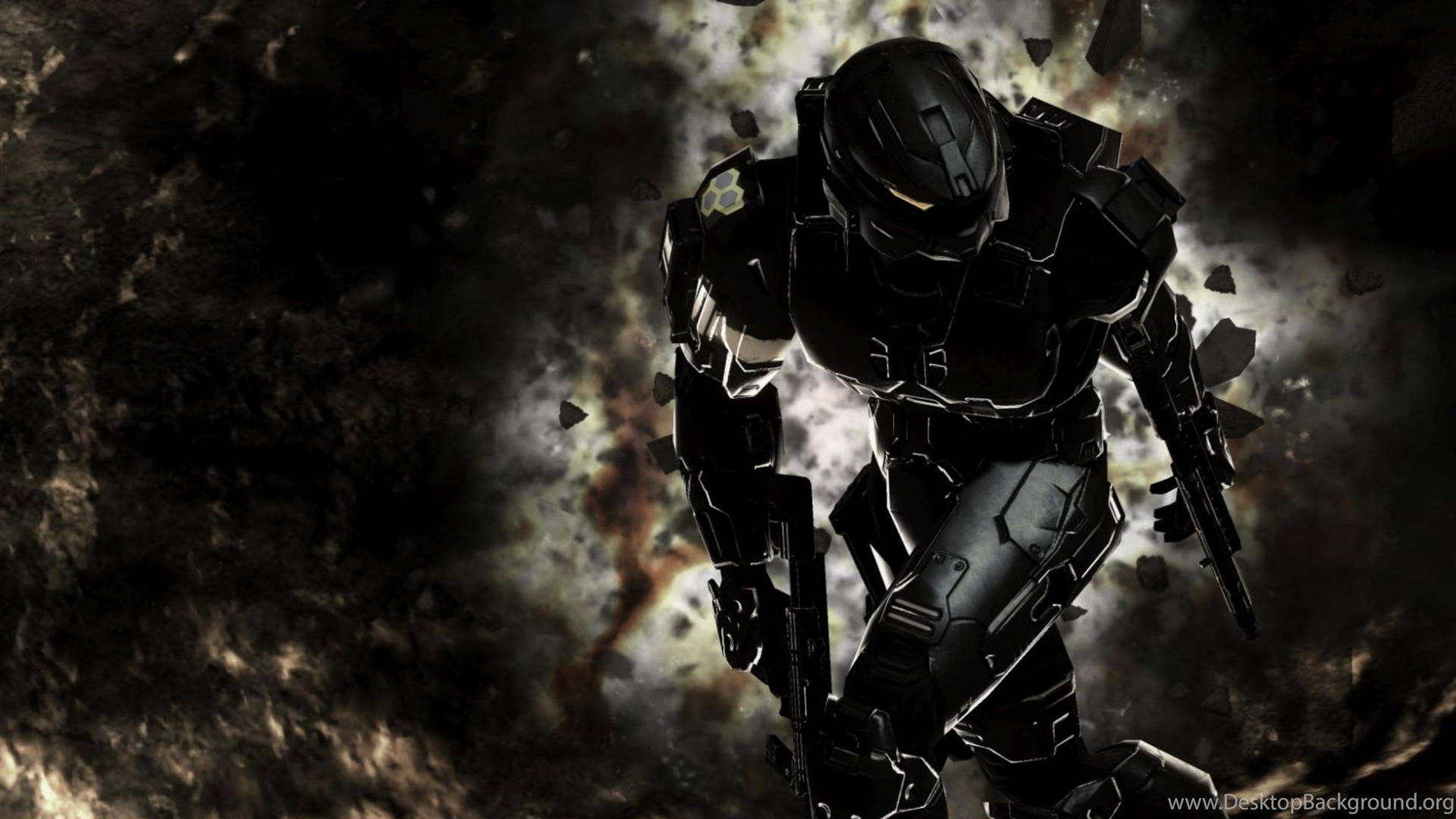 Full-view Master Chief Spartan Background