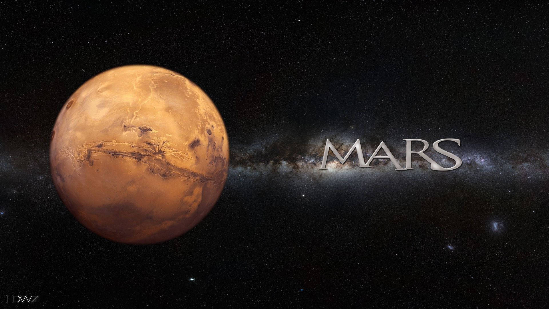 Full-view Of Mars Background
