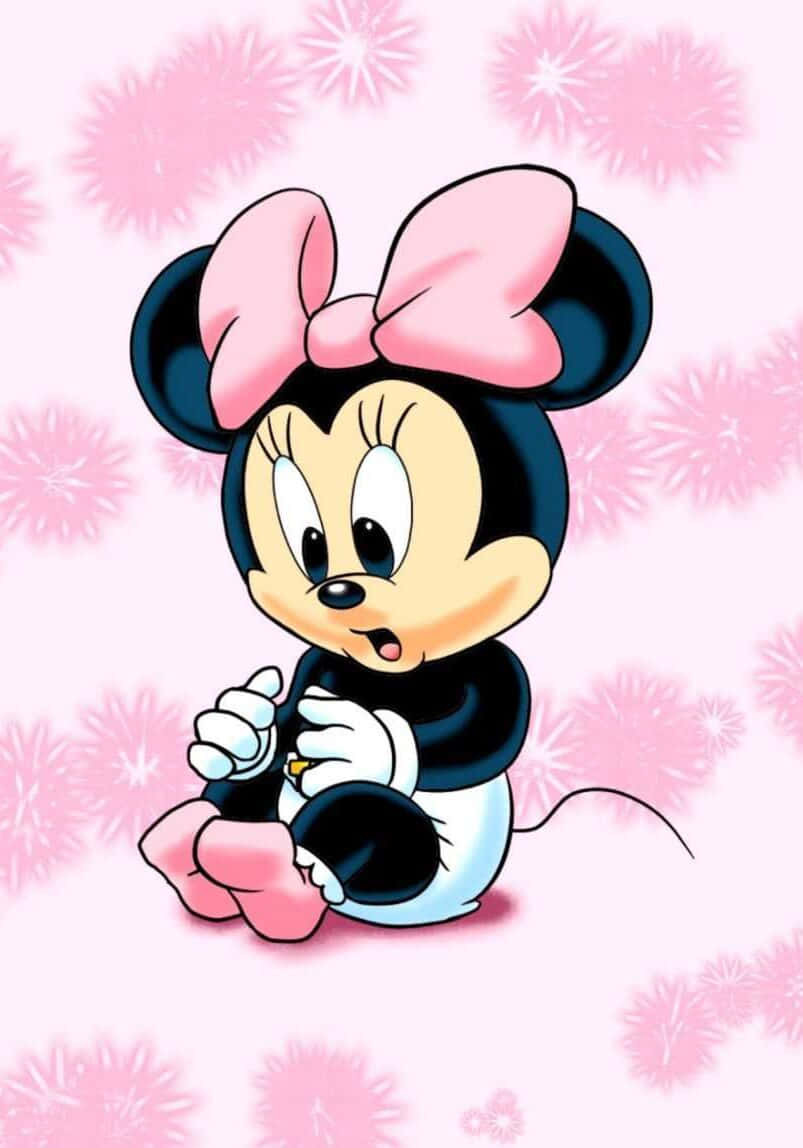 Fun And Fabulous Pink Minnie Mouse Background