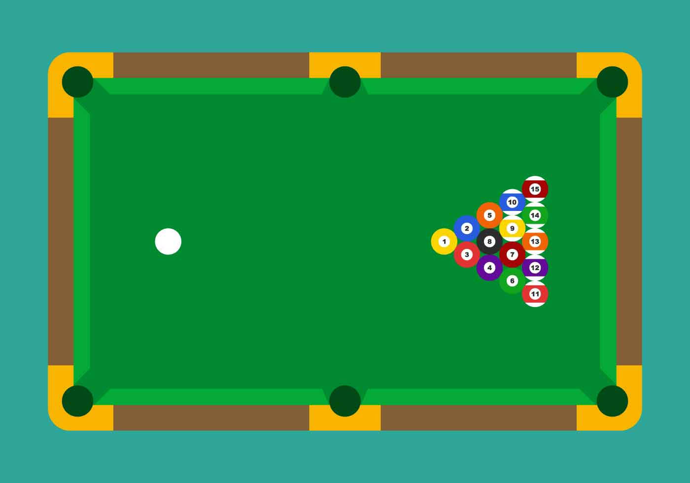 Fun Billiards Game From Above