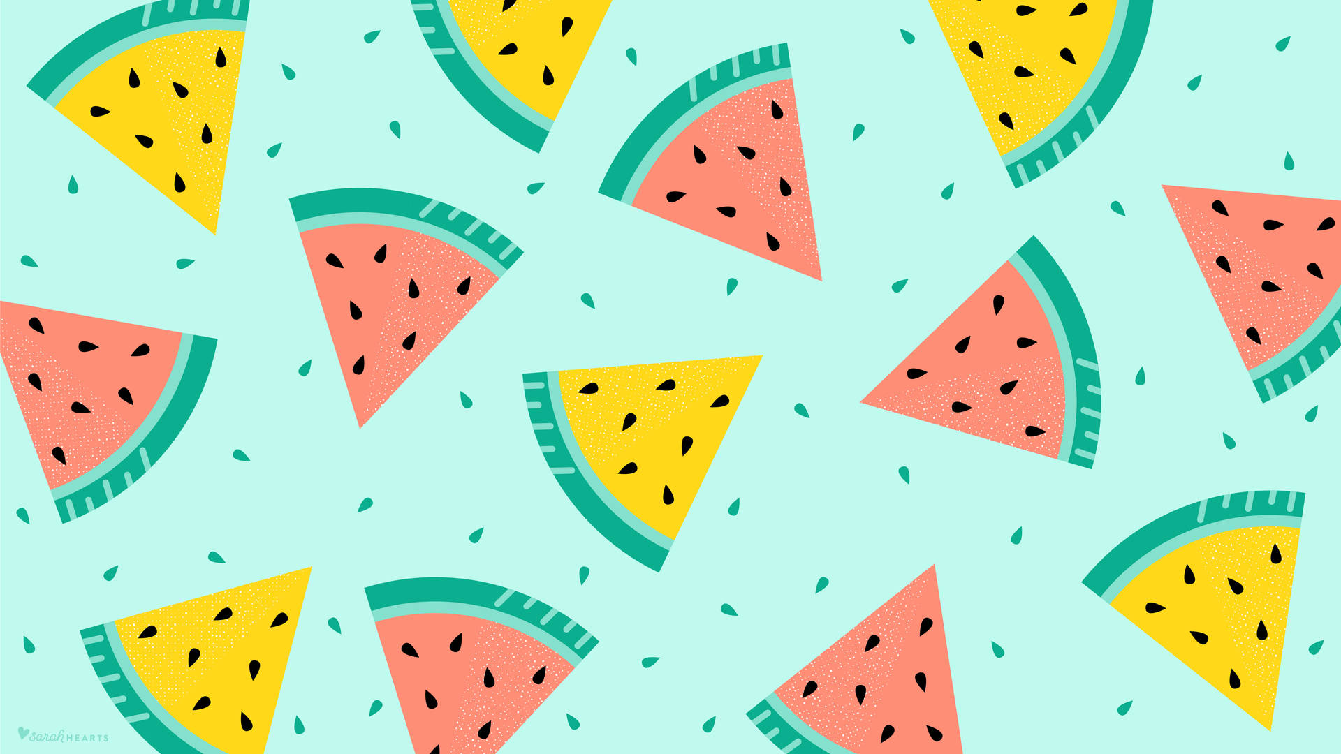 Fun Colored Cute Watermelon Slices