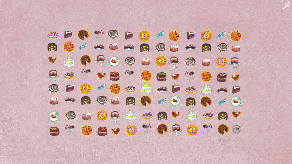 Fun Food Pattern Tumblr Desktop Background