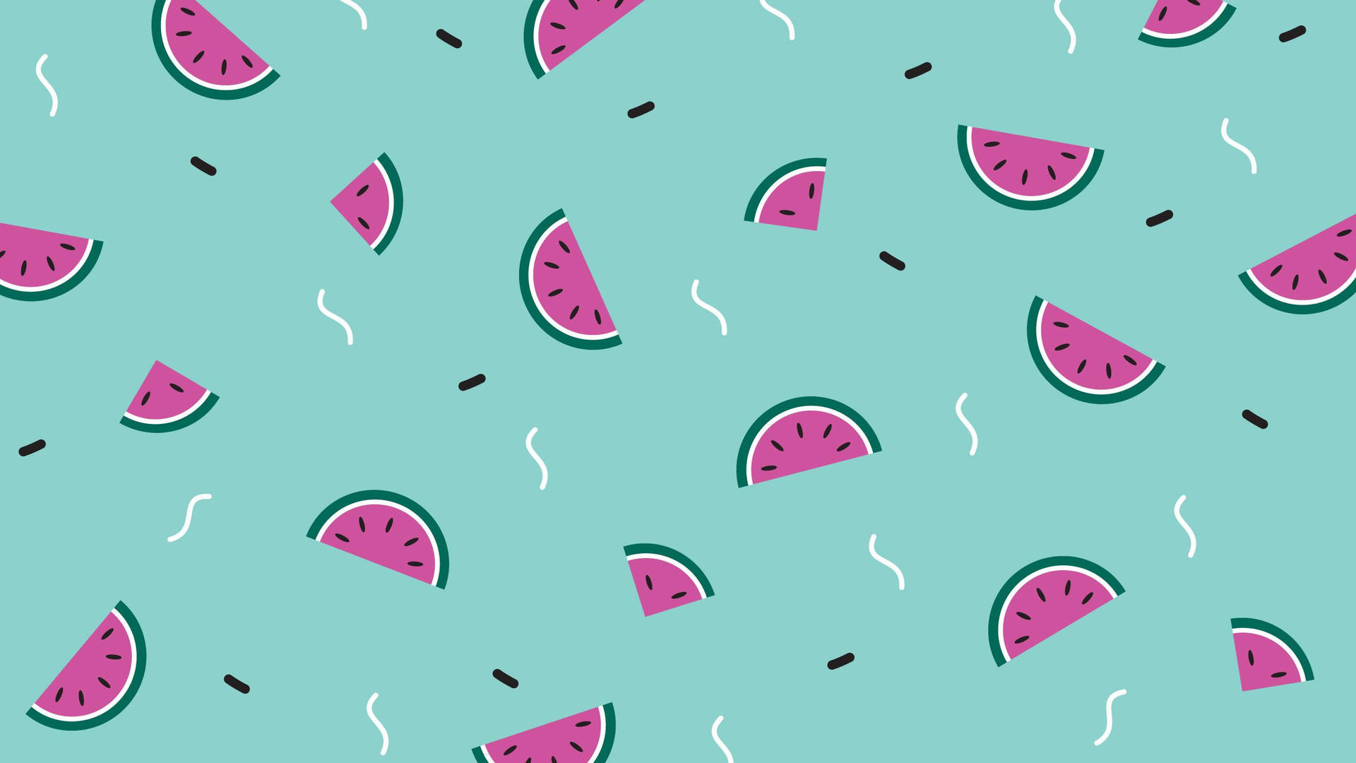 Fun Pattern Art Of Cute Watermelon Design Background