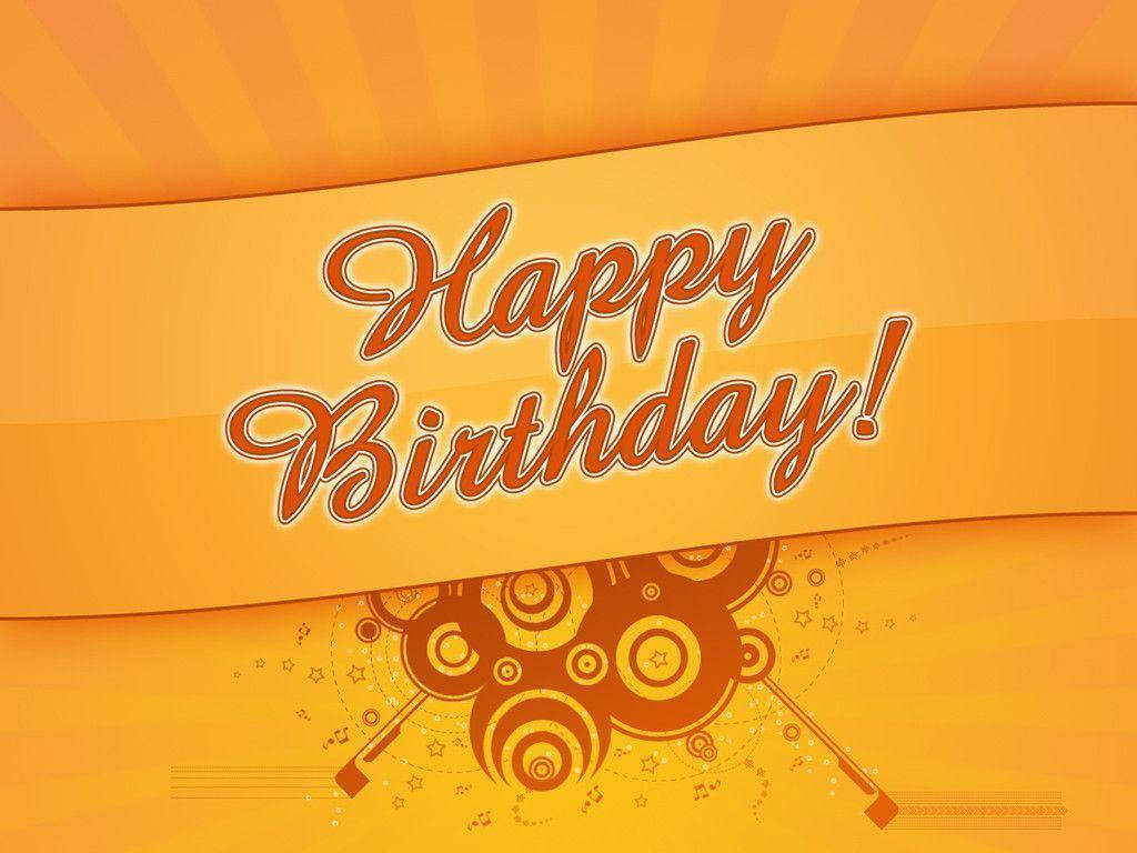 Fun Retro Happy Birthday Background Background