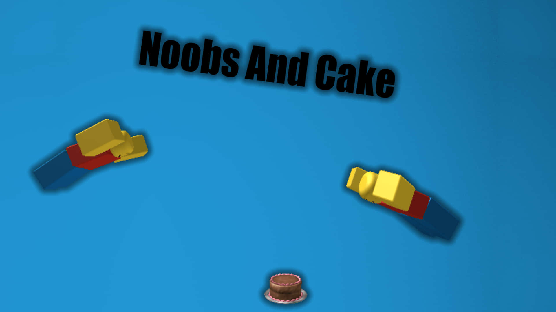 Fun Snapshot Of Cute Roblox Noobs In Action Background
