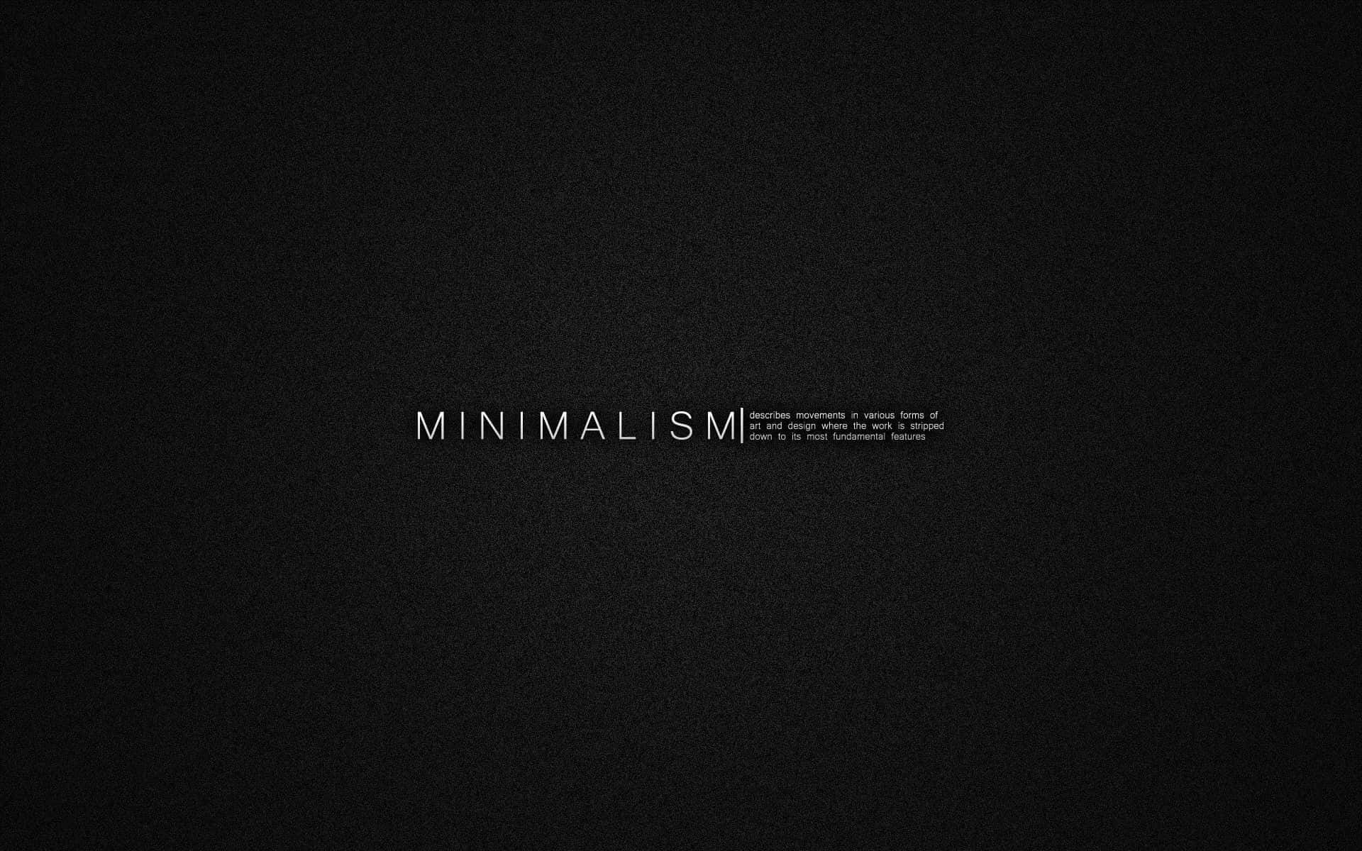 Fundamentals Of Minimalism Background