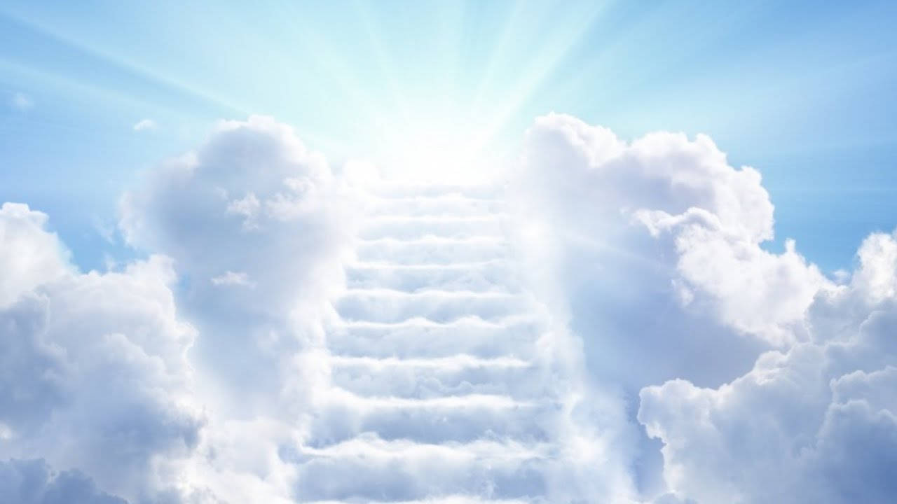 Funeral Clouds Stairway Background
